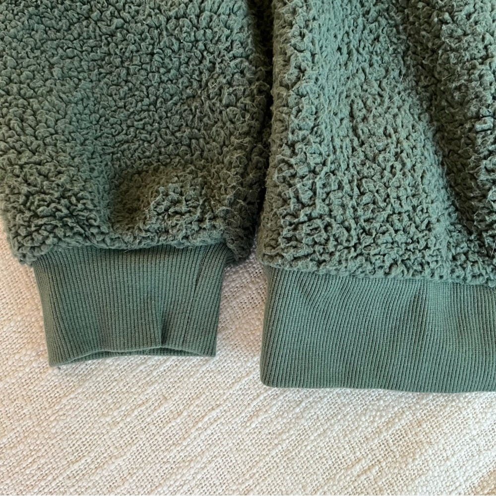 Green Sherpa Teddy Jacket - Picture 2 of 5
